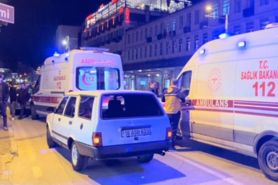 Bursa'da aileye otomobil çarptı