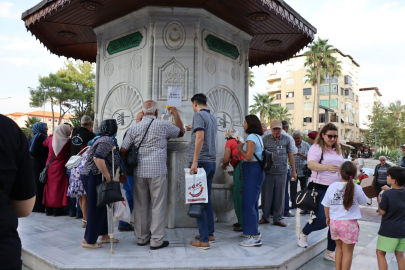 700 yıllık 'Osmanlı Çeşmesi'nden şerbet aktı