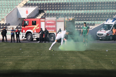 Denizlispor-Amedspor maçında tansiyon yükseldi!