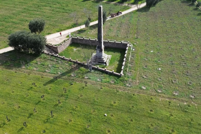 Bursa'da şeftali bahçesinin ortasında tarih yatıyor!