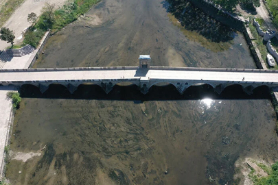 Tunca Nehri'nde korkutan görüntü!