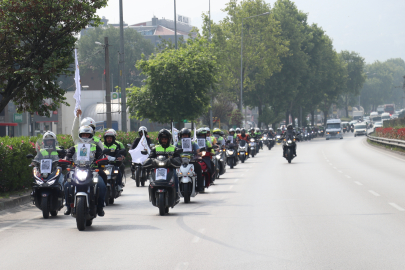 Bursa'da motokuryelerden öldürülen meslektaşları için konvoy