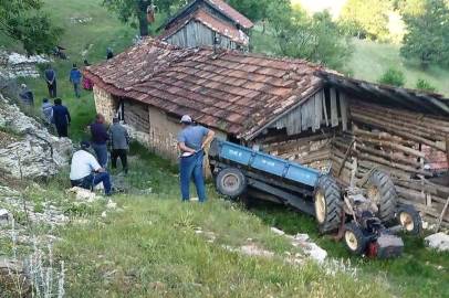 Kütahya'da devrilen traktörün altında kalan genç öldü