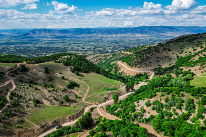 Tokat'ta su israfını önleyecek göletin inşaatı başladı