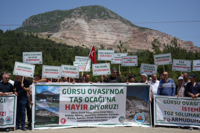 Bursa'da köylüler çevreye verilen zarara sessiz kalmadı!