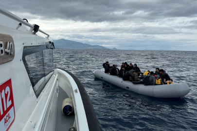 Türk kara sularına itilen 39 düzensiz göçmen kurtarıldı