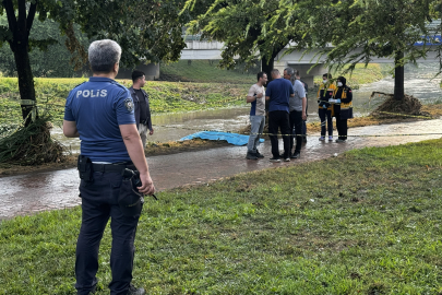 Bursa'da yağmur sularının yükselttiği derede ceset bulundu