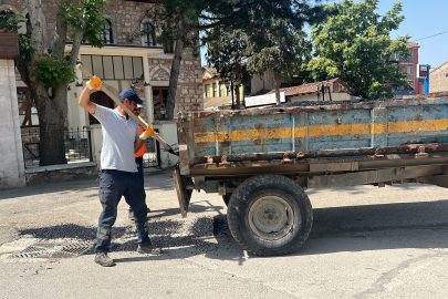 Bursa'nın Yenişehir ilçesinde yollar yenileniyor