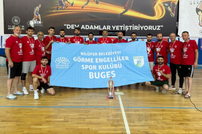 Nilüfer Belediyesi Görme Engelliler Spor Kulübü, yenilgisiz şampiyon oldu