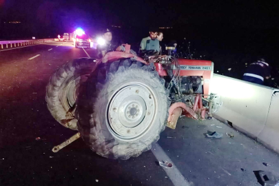 Kamyon ile traktörün çarpıştığı kazada can kaybı!