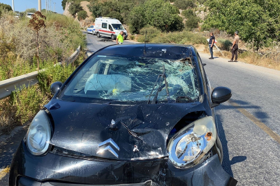 Bodrum'da feci kaza! Otomobile çarpan motosiklet sürücüsü öldü