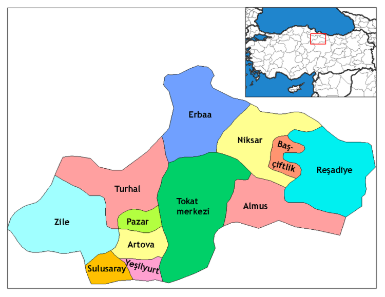 Tokat haritası | Tokat haritada nerede ve hangi bölgede? - Bursa Hayat Gazetesi-2