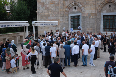 Bursa'da İsrail protestosu!