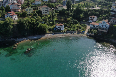 Karadeniz'de Ege ve Akdeniz koylarını andıran görüntü