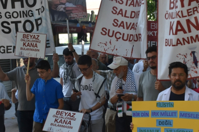 Malatya'da sağlık çalışanlarından İsrail protestosu!