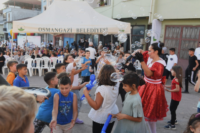 Bursa'da ‘Köyümüzde Şenlik Var’ projesiyle çocuklar eğleniyor