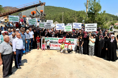 Bursa'da köylülerden maden ocağı tepkisi: Kromlu su içmek istemiyoruz