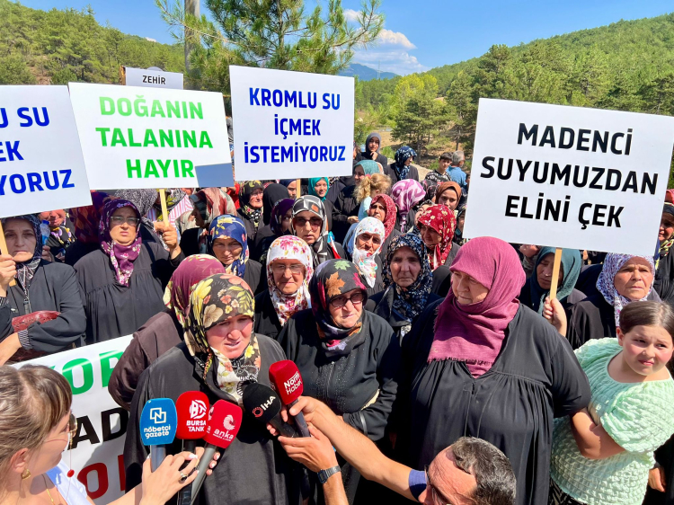 Bursa'da köylülerden maden ocağı tepkisi: Kromlu su içmek istemiyoruz - Bursa Hayat Gazetesi-2