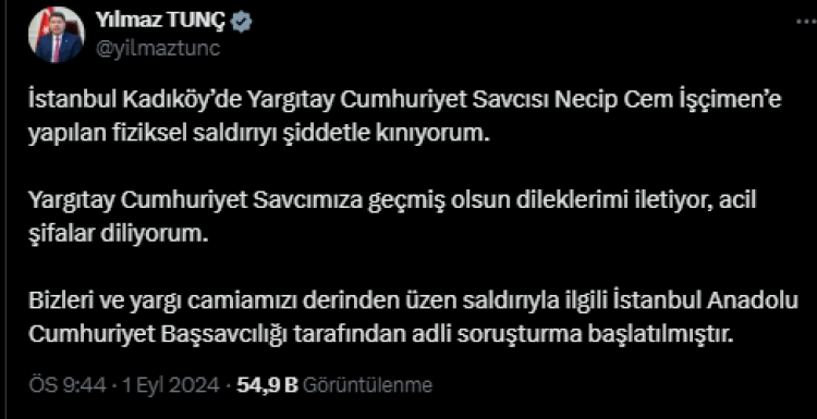 Bakan Tunç'tan açıklama:  Soruşturma başlatıldı! Bursa Hayat Gazetesi -2