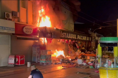 Bursa'da bir iş yeri küle döndü!