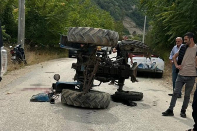 Bursa’da kahreden olay! Oğlunun kullandığı traktör sonu oldu