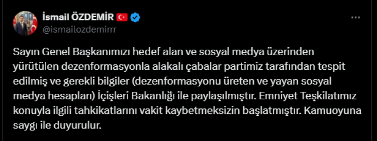 MHP'den Bahçeli ile ilgili iddialara açıklama!  Bursa Hayat Gazetesi -2