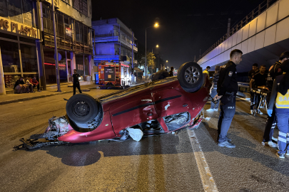 Bursa'da ehliyetsiz sürücü kaza yaptı!