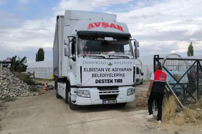 Osmangazi Belediyesi'nden deprem bölgesine 'Destek TIR'ı