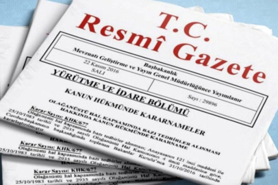 30 Eylül Pazartesi Resmi Gazete yayımlandı!