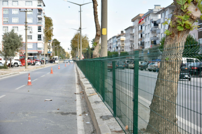 Mustafakemalpaşa’nın en işlek caddesine estetik ve güvenlik dokunuşu