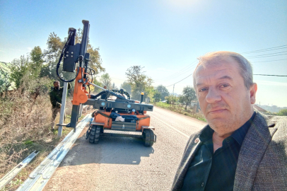 Yenişehir'de trafik güvenliği için bariyer uygulaması