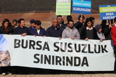 Bursa'da su krizi derinleşiyor: Nilüfer Barajı neredeyse kurudu