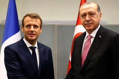 Cumhurbaşkanı Erdoğan Fransız mevkidaşı Macron ile görüştü