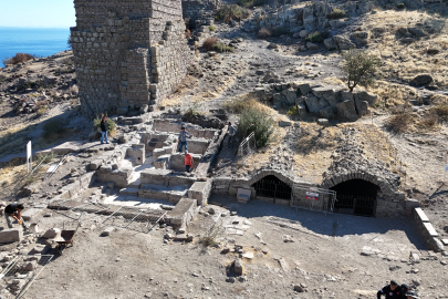 Çanakkale'deki Assos Antik Kenti'nde Osmanlı döneminden kalma tarihi hamam bulundu