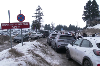 Bursa Uludağ'da otopark çilesi!