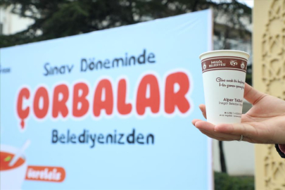 İnegöl Belediyesi'nden öğrencilere çorba ikramı!